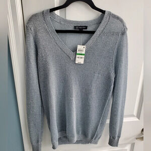 INC International Concepts garden party sparkle sweater size L